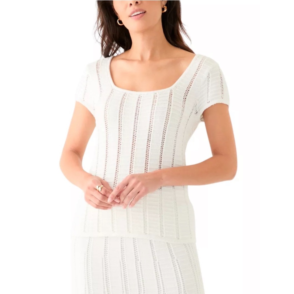 Philosophy white Knit Top 100% cotton